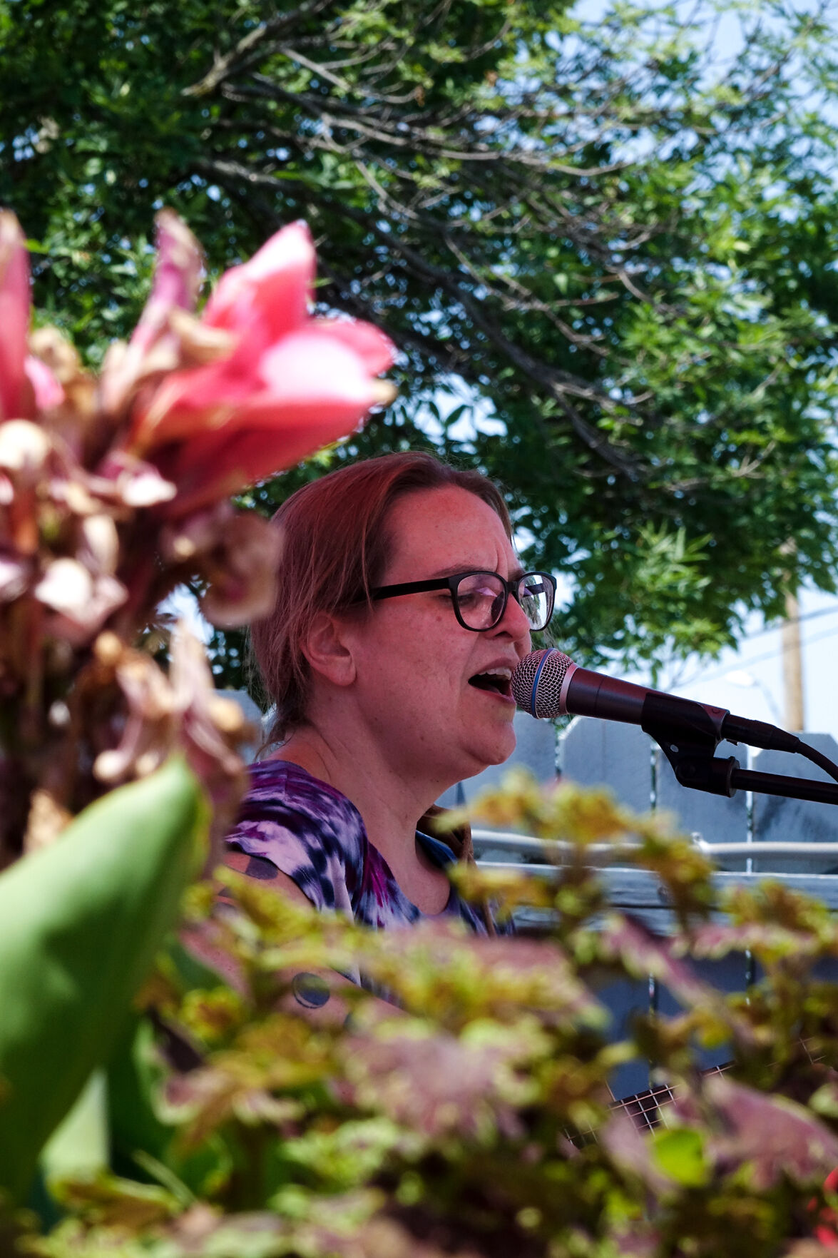 Luna Hawk performs for the Make Music Festival